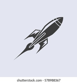 Rocket . Vector  icon