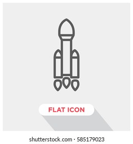 Rocket vector icon