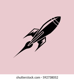 Rocket . Vector  Icon