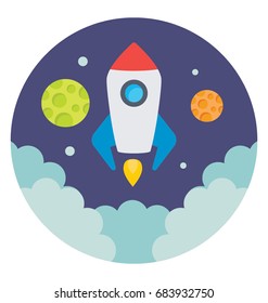 
Rocket Vector Icon
