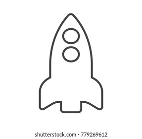 Rocket vector icon
