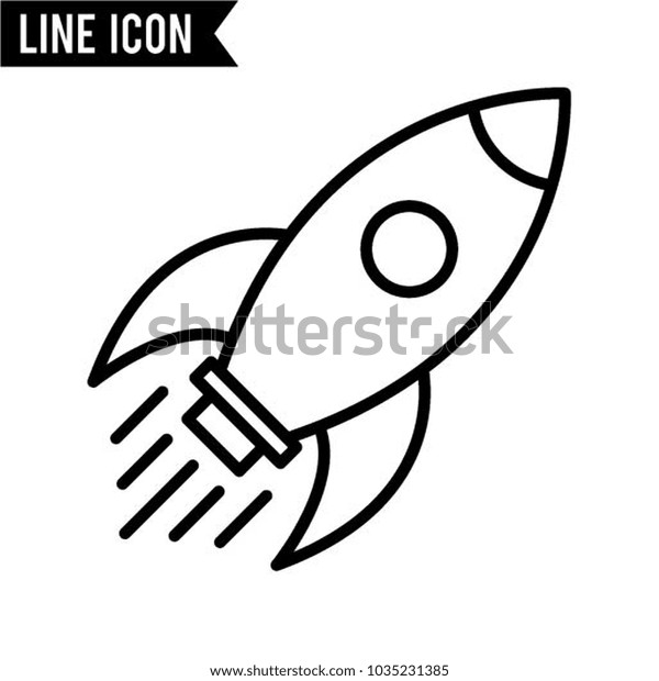 rocket sketch icon