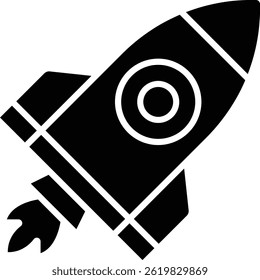 Rocket vector icon. Can be used for printing, mobile and web applications.
