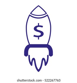 rocket, vector icon, eps10