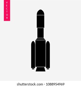 Rocket vector icon, logo