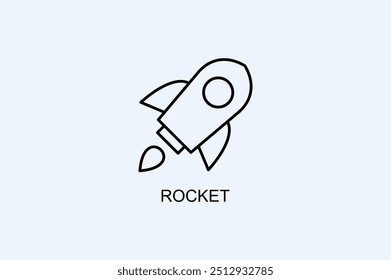 Rocket Vector Icon Or Logo Illustration