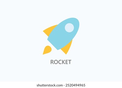 Rocket Vector Icon Or Logo Illustration