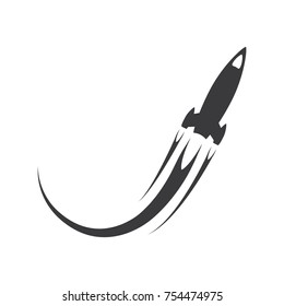 rocket vector icon, rocket logo template