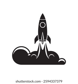 Rocket Vector Icon Modern Space Exploration Symbol
Startup Rocket Launch Icon  Simple  Futuristic Design
Space Rocket Vector Illustration Technology Innovation Symbol