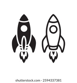 Rocket Vector Icon Modern Space Exploration Symbol
Startup Rocket Launch Icon  Simple  Futuristic Design
Space Rocket Vector Illustration Technology Innovation Symbol