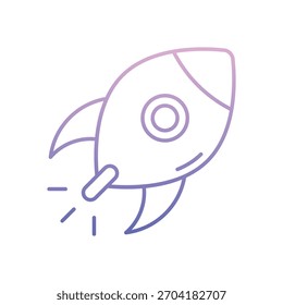 Icono de Vector de cohete ilustración de stock