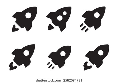 Rocket vector icon symbol. Startup icon. Rocket icon illustration EPS 10