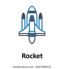 Ícone de vetor de foguete que pode facilmente modificar ou editar

