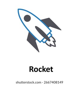 Ícone de vetor de foguete que pode facilmente modificar ou editar

