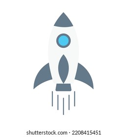 Rocket Vector Icon which is suitable for commercial work and easily modify or edit it


