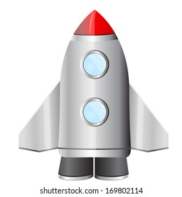 rocket, vector illustration