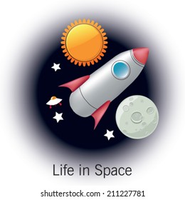 Rocket vector illustration