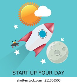 Rocket vector illustration