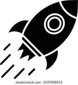 Rocket Vector Illustration Detailed Icon