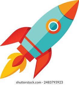 Rocket Vector Illustration Icon High Quality