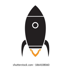 Rocket vector illustration icon Logo Template design