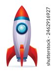 Rocket vector illustration isolated on white background
