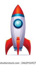 Rocket vector illustration isolated on white background