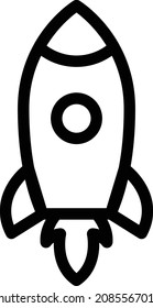 Rakete, Vektorgrafik auf transparentem Hintergrund. Symbole in Premium-Qualität. Schlagt das Vektorsymbol für Konzept und Grafikdesign.