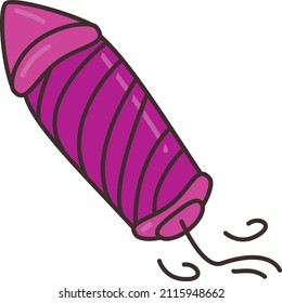 rocket Vector illustration on a transparent background.Premium quality symmbols.Vector line flat icon for concept and graphic design.
