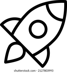 ilustración de rocket Vector en un fondo transparente. Símbolos de calidad premium. Icono vector glifos para concepto y diseño gráfico.