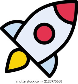 ilustración de rocket Vector en un fondo transparente. Símbolos de calidad premium. Icono vector glifos para concepto y diseño gráfico.