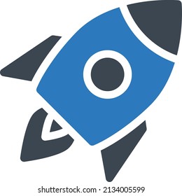 rocket Vector illustration on a transparent background. Premium quality symbols. Glyphs vector icon for concept and graphic design.