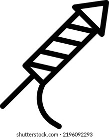  Rakete, Vektorgrafik auf transparentem Hintergrund. Hochwertige Symbole. Dünne Vektorsymbole für Konzept und Grafikdesign. 
