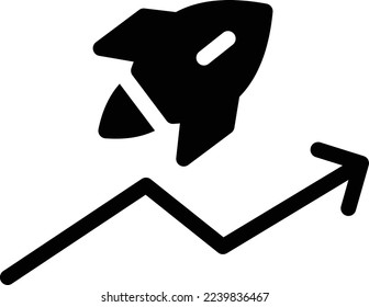 rocket  Vector illustration on a transparent background. Premium quality symmbols. Glyphs vector icons for concept and graphic design. 
