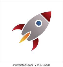 rocket vector illustration.isolated on white background.rocket icon