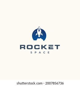 Design-Inspiration für das Rocket-Vektorlogo