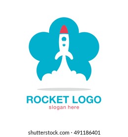 ROCKET VECTOR LOGO ICON SYMBOL TEMPLATE 