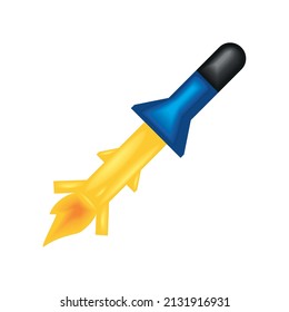 Raketenkriegswaffensymbol einzeln