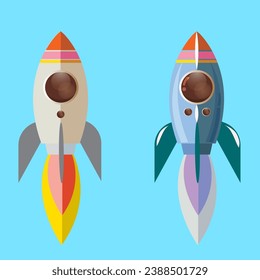 Rocket will fly in the sky.