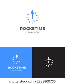 rocketime  Logo Vector Template Abstract Monogram Symbol