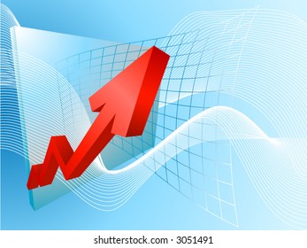 Rocketing profits. A conceptual background based on a graph soaring profits