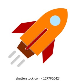 rocket-launch icon- rocket-launch isolated , space ship illustration- Vector rocket