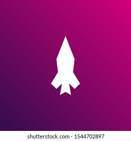 Rocketlogo design. Vector logotype template.
