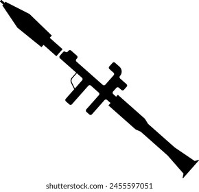 Panzerfäuste Vektorillustration. Waffe. Transparenter Hintergrund