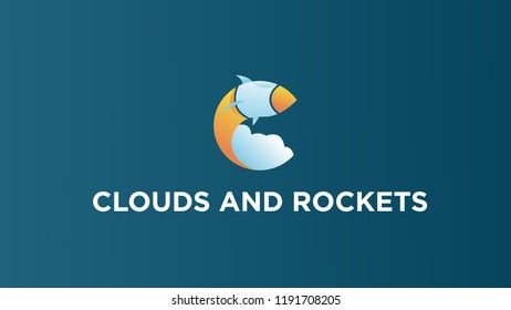 rockets and clouds