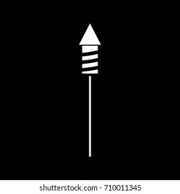 Rockets for fireworks icon .