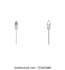 Rockets for fireworks icon .