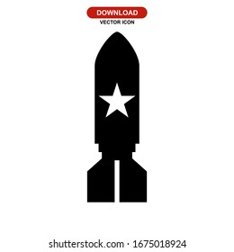 rockets icon or logo isolated sign symbol vector illustration - high quality black style vector icons

