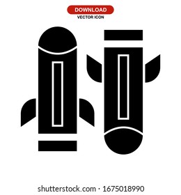 rockets icon or logo isolated sign symbol vector illustration - high quality black style vector icons
