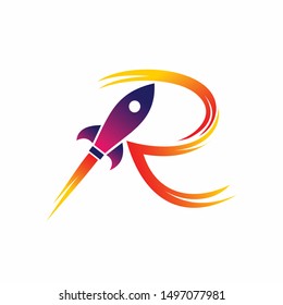Rockets logo and Smoke that make letter R